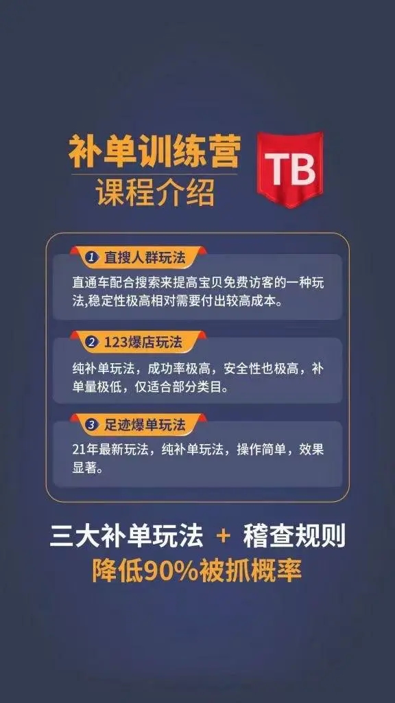 数据蛇淘宝2021最新三大补单玩法+稽查规则，降低90%被抓概率-优才资源站