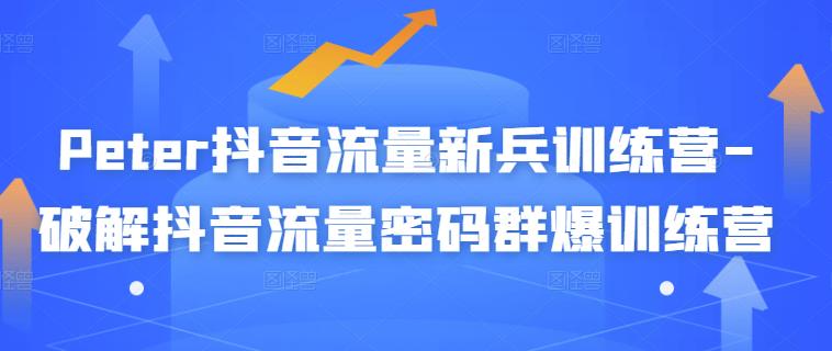 Peter抖音流量新兵训练营-破解抖音流量密码群爆训练营（新兵）-优才资源站
