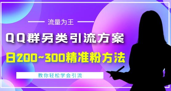 价值888的QQ群另类引流方案，半自动操作日200~300精准粉方法【视频教程】-优才资源站