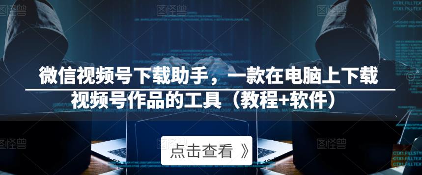 微信视频号下载助手，一款在电脑上下载视频号作品的工具（教程+软件）-优才资源站