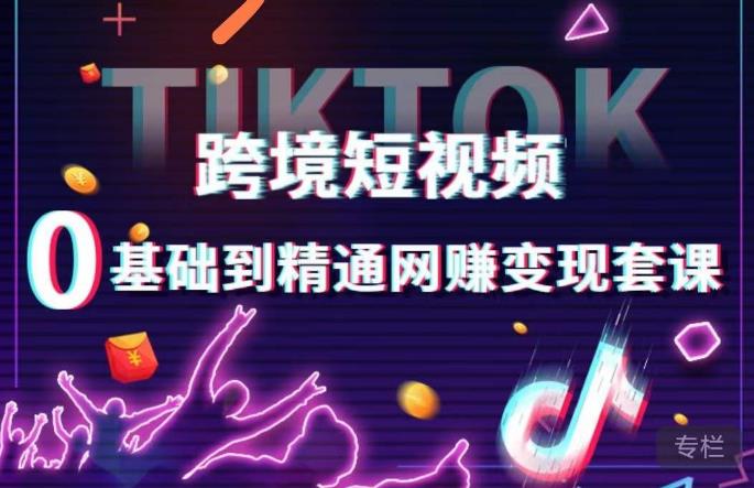 跨境短视频TIKTOK 0基础到精通网赚变现套课，跨境短视频独立站带货变现技巧-优才资源站