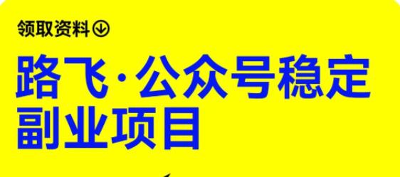路飞·公众号稳定副业项目，你只要无脑去推广，粉丝和收入，自然就来了-优才资源站