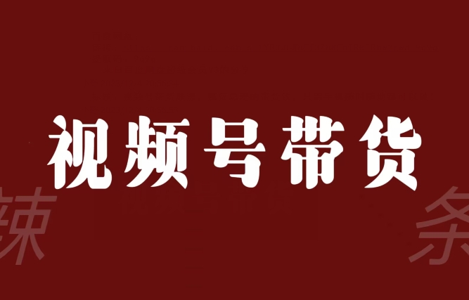 视频号带货联盟，赚信息差的带货钱，只需手机随时随地都可以做！-优才资源站