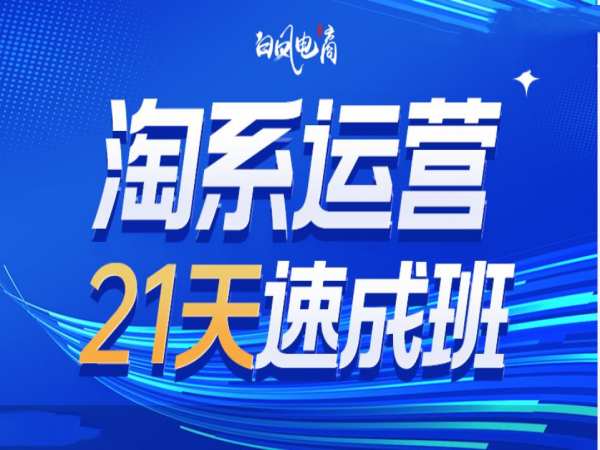 淘系运营21天速成班35期，年前最后一波和2025方向-优才资源站